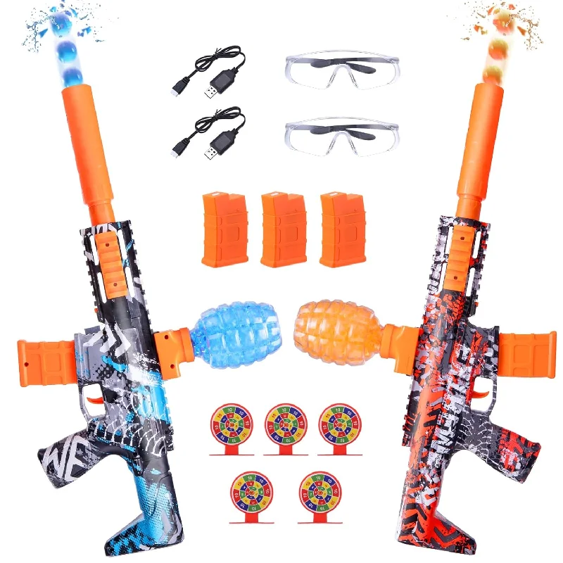 2 Pack Gel Splatter Blasters, Electric Auto Splatter Ball Toy, 50000+, 600