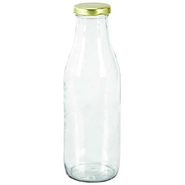 Clear Glass Food Grade Jar for Storing Tea Leaves Medium Capacity | 500 ML | 3 x 8 inches