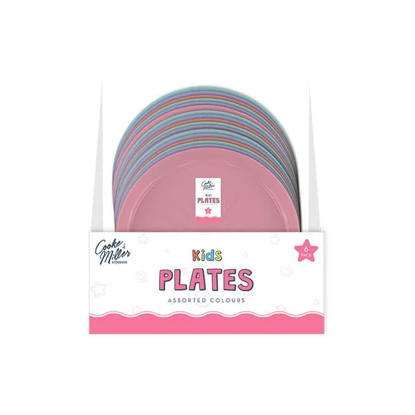 Cooke & Miller Pink Plates 6 Pack