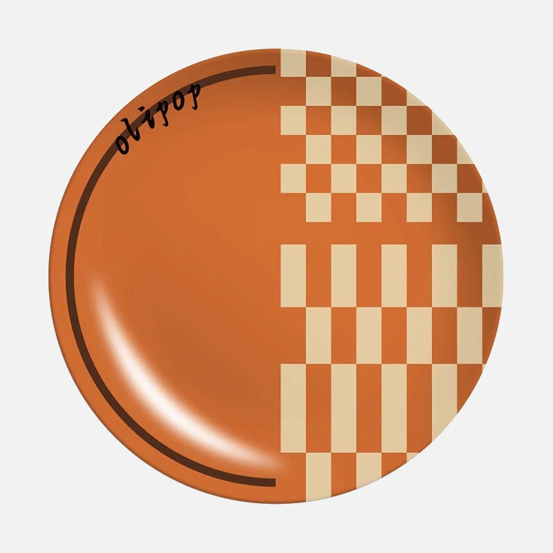 Orange Checkered