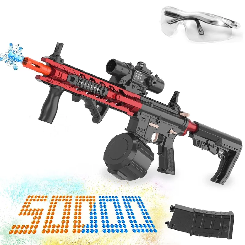 Electric Gel Ball Blaster With Drum, Manual & Automatic Blaster Splatter To