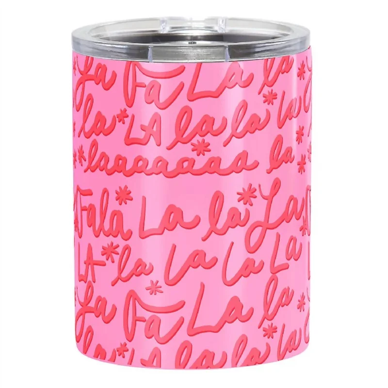 Falala Stainless Steel Tumbler In Bright Pink