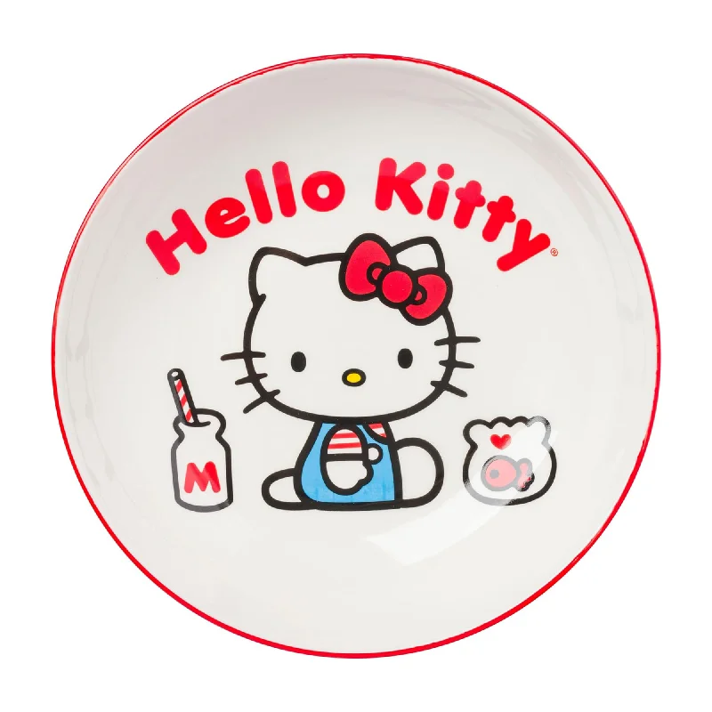 Hello Kitty Ceramic Dinner Bowl (Classic Milk Bottle)