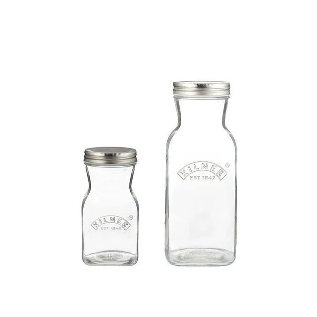 Kilner Storing Preserving Homemade Sauces & Juices Glass Bottle Set