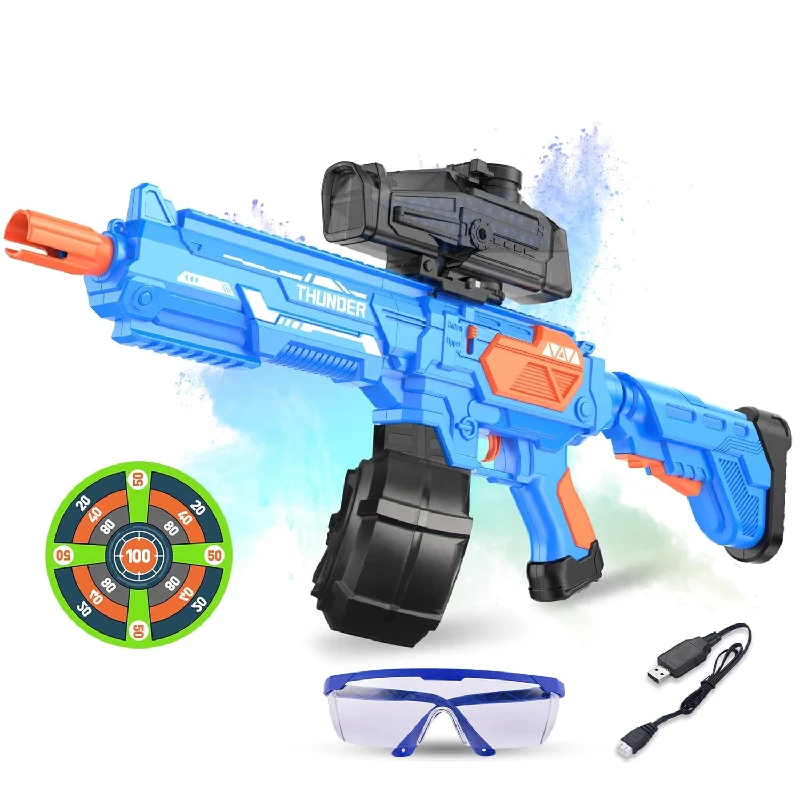 Large Gel Ball Blaster With Drum, Automatic And Manual Splatter Blaster, Elect