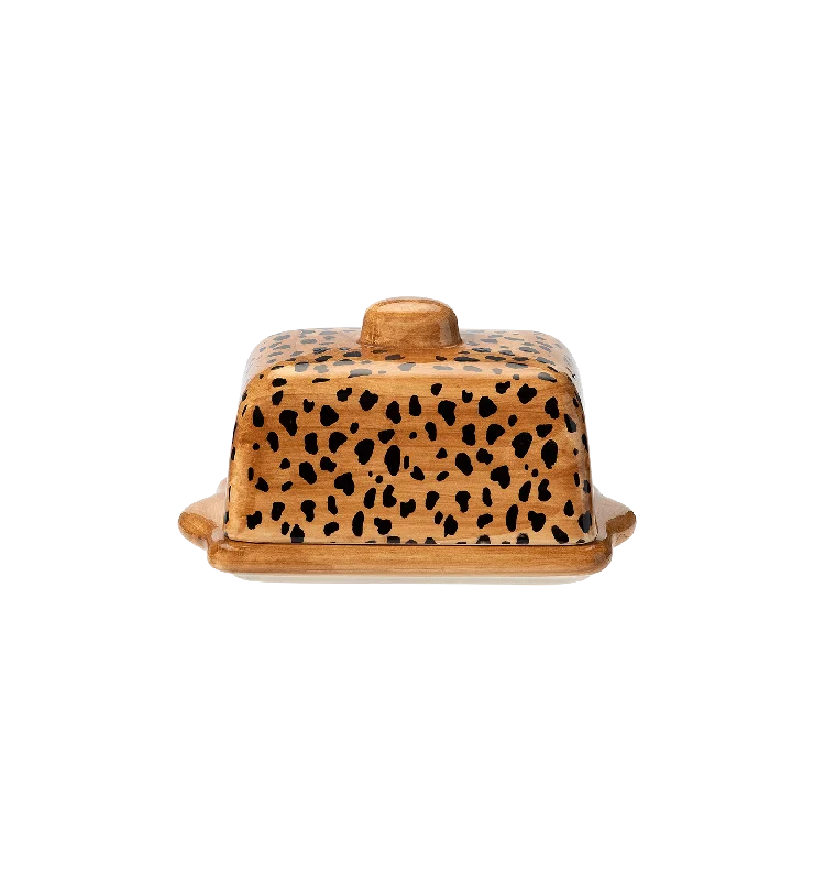 Leopard Butter Dish