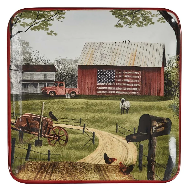 Life On The Farm Salad Plates - Set of 4 Park Designs