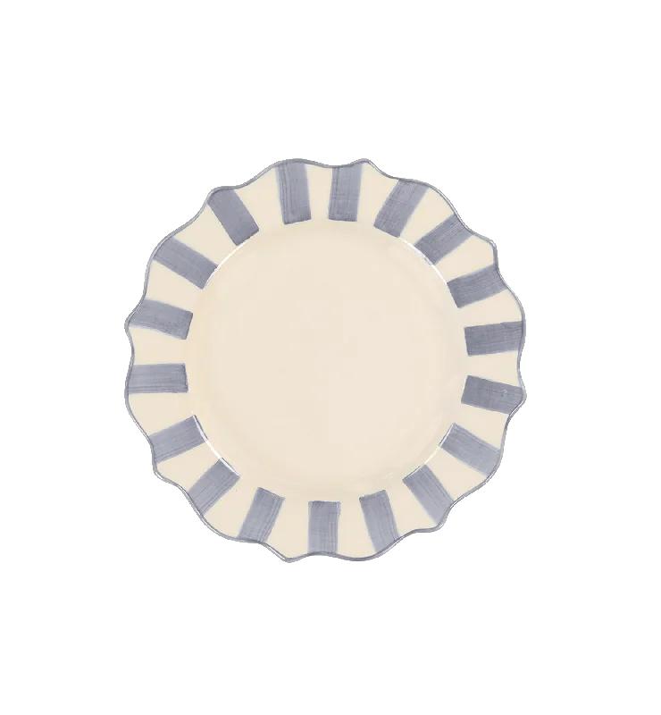 Lilac Scalloped Breakfast Plate