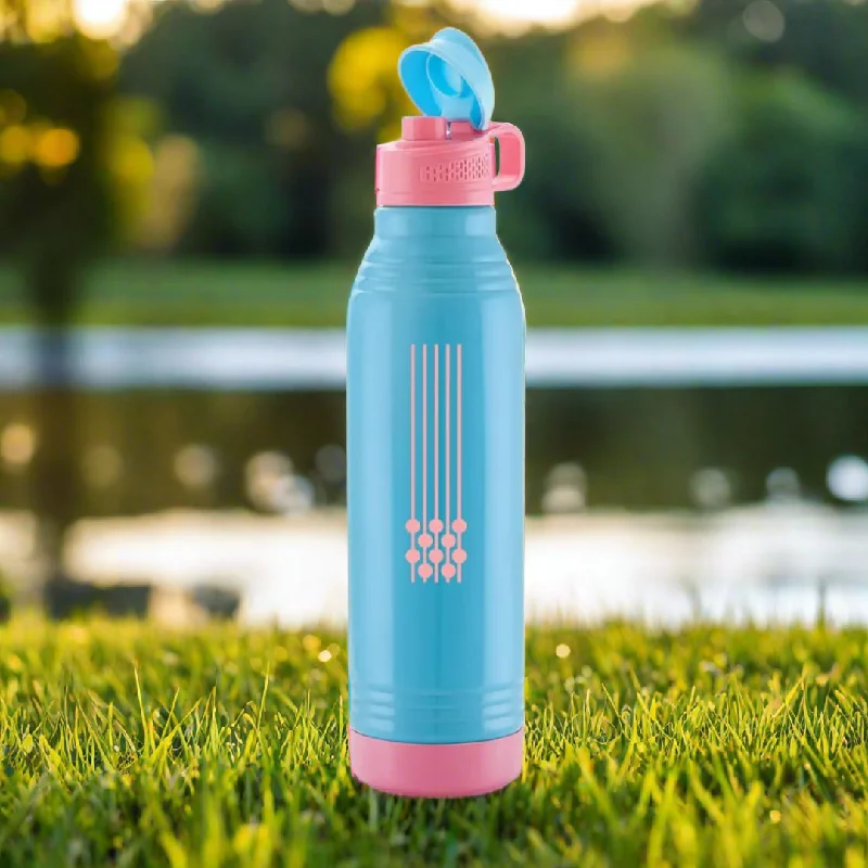 Liza Stainless Steel Smart Insulated Bottle - 650ml Blue: Perfect for Kids, Home, School