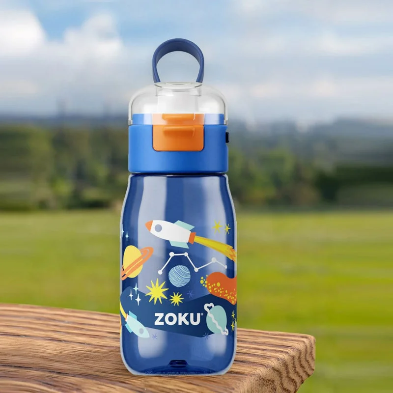 Zoku Lopez Kids Flip Gulp Bottle | 3 x 3 x 7 inches