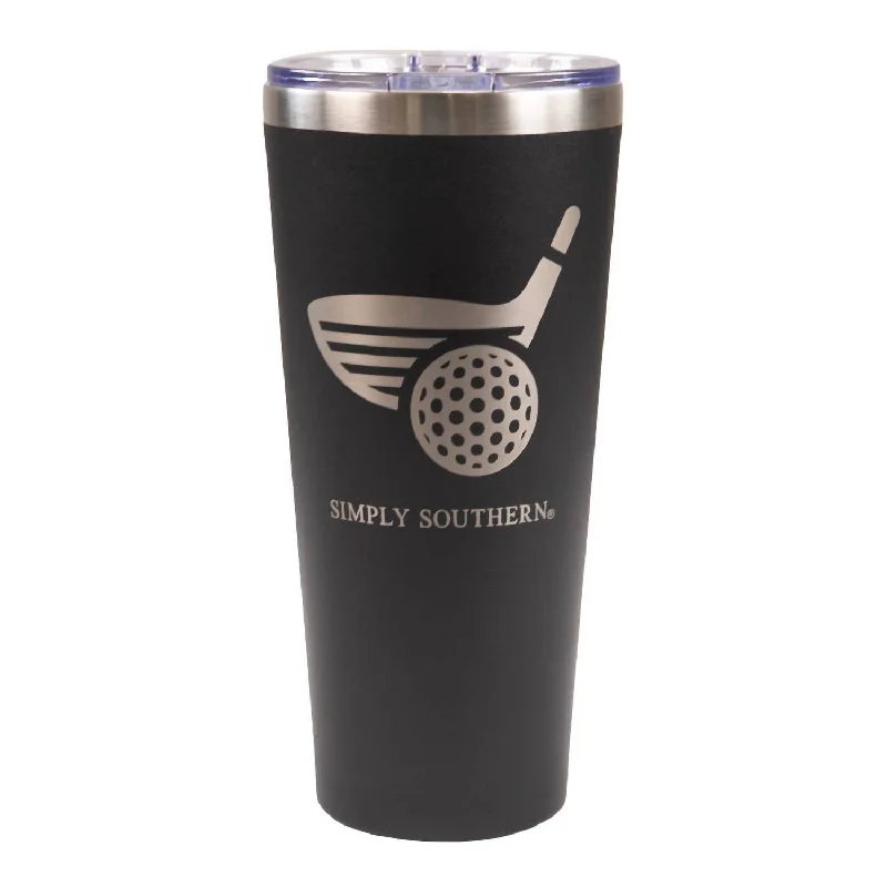 Men's Golf Tumbler In Black