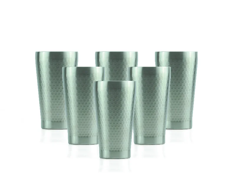 Minimal Stainless Steel Vacuum Insulated Tumbler Set Of 6 - 350 ml - Classic