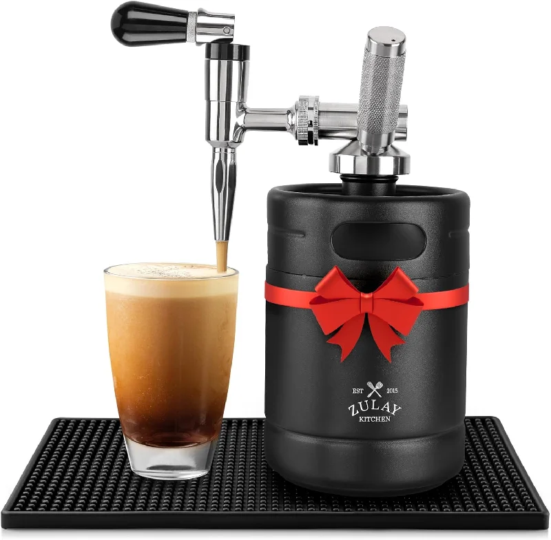 Nitro Cold Brew Maker with Pressure Relieving Valve & Creamer Faucet