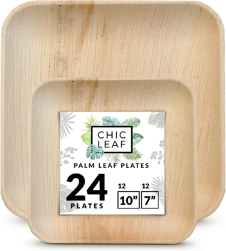 Palm Leaf Disposable Plates - Compostable & Biodegradable