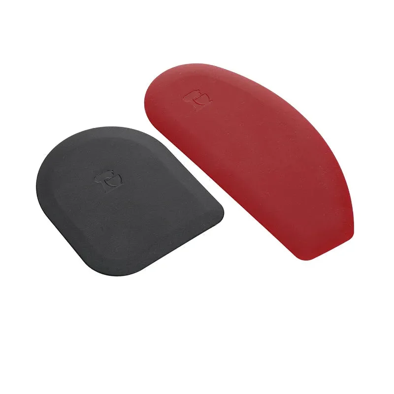 KitchenAid Pot Scraper and Bowl Scraper Set | Multiple Colors | 4 x 4 inches, 7 x 3 inches