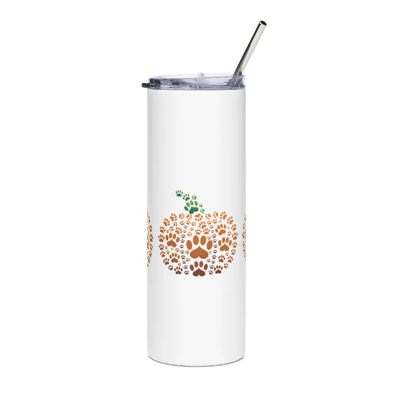 Pumpkin of Paws Stainless Steel Tumbler