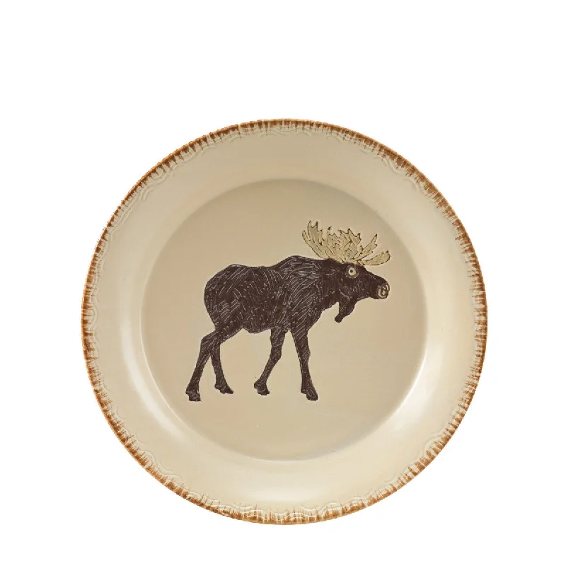 Rustic Retreat Moose Salad Plates - Set of 4 Park Designs