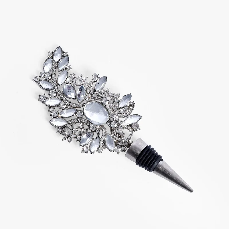 Silver Feather Wine Stopper (17x7x2 cm)