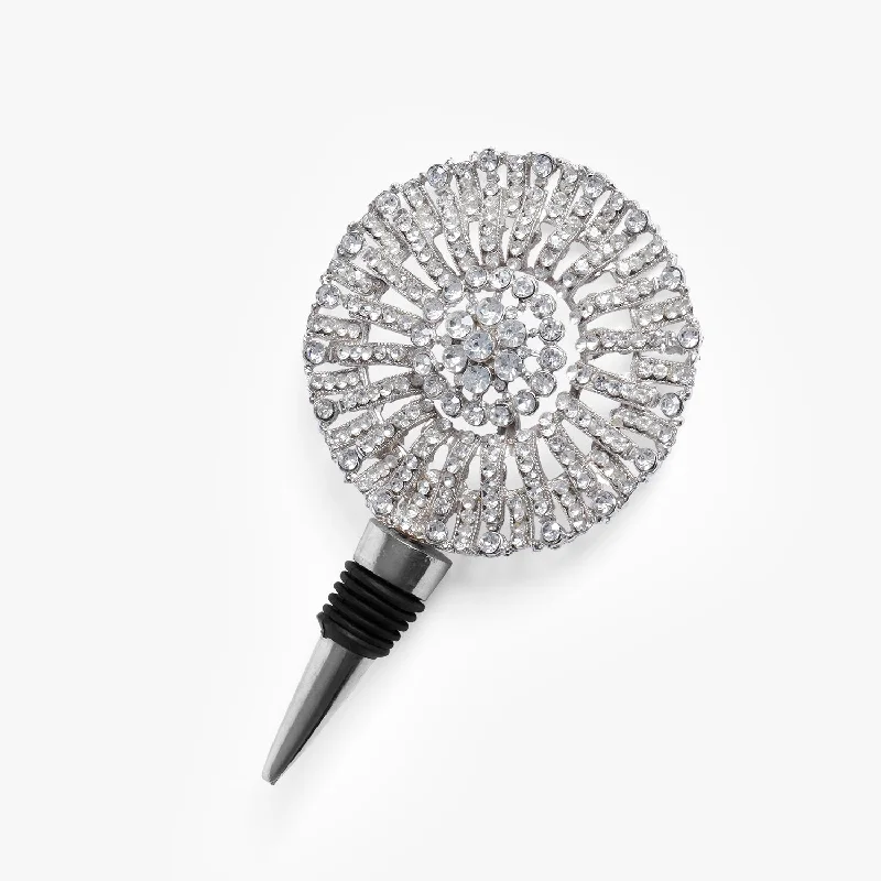 Silver Ornate Wine Stopper (15x7.5x2 cm)