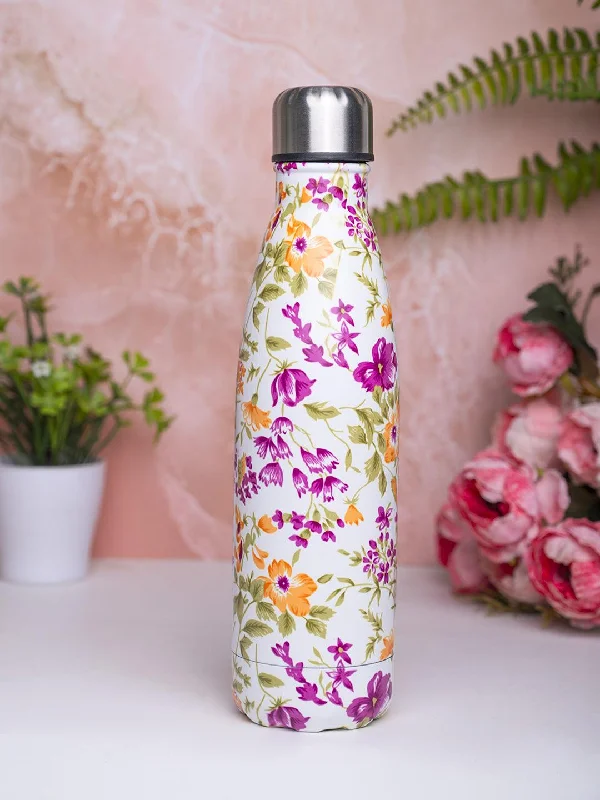 Stainless Steel Water Bottle - 500ml, Multicolor