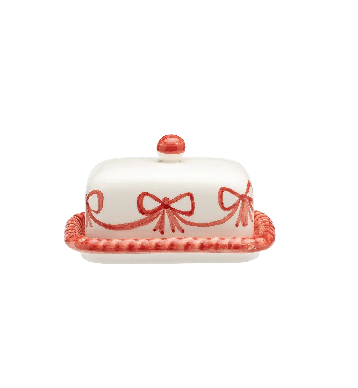 Sugar Plum Bow Butterdish