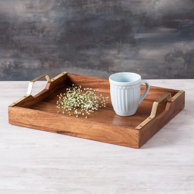 Tray for Serving Wooden Tray for Serving |Tea Tray for Serving Platter