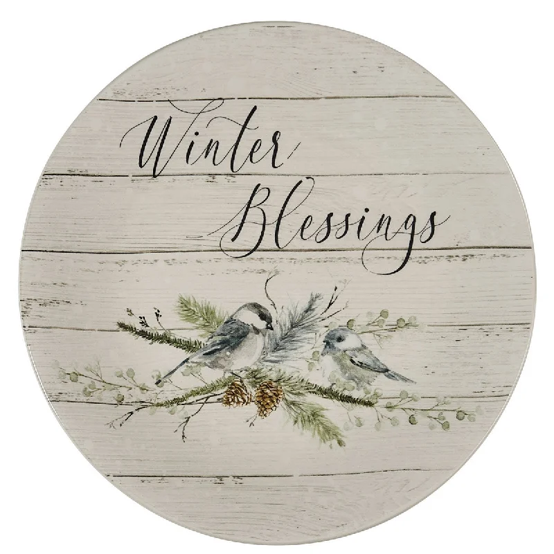 Winter Blessings Salad Plates - Set of 4 Park Designs