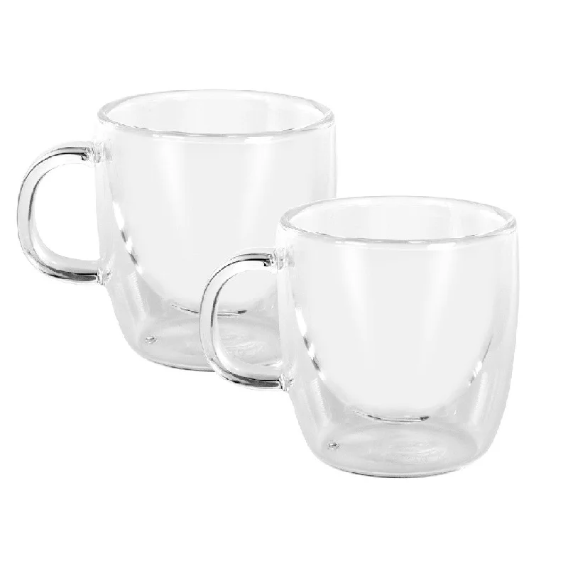 Avanti Caffe Manico Double Wall Glasses Set Of 2 - 150ml