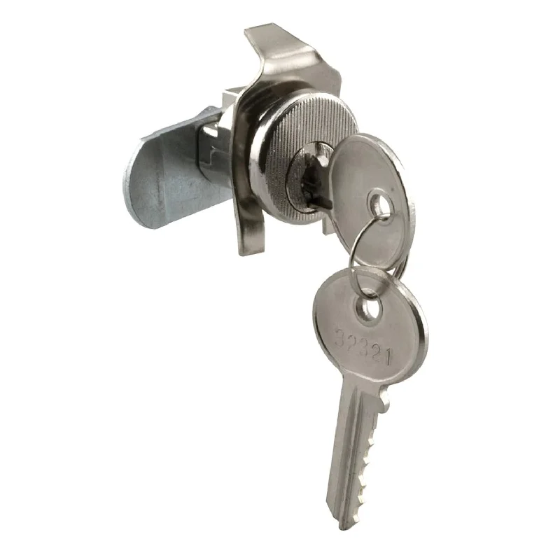 Defender Security S 4133 5-Pin Tumbler Diecast Nickel-Plated Mailbox Lock, Cut