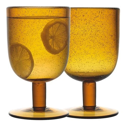 Ecology Cove Set Of 4 Goblets 285ml Amber