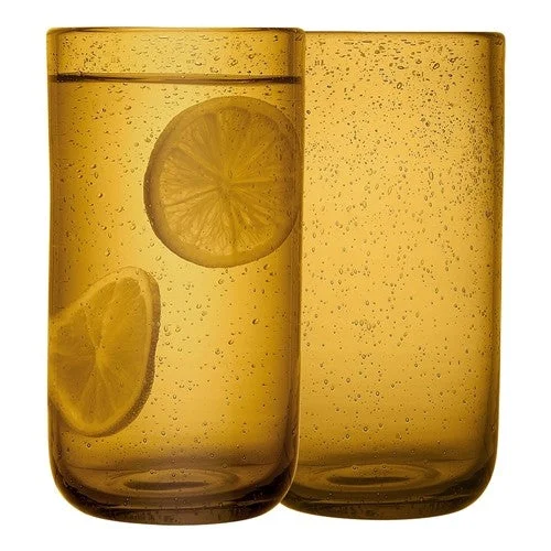 Ecology Cove Set Of 4 High Ball 530ml Amber