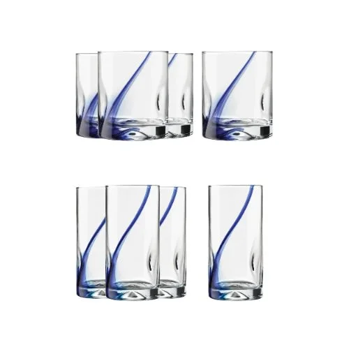 Libbey 8-pc Blue Ribbon Tumbler And Rocks Glass Set