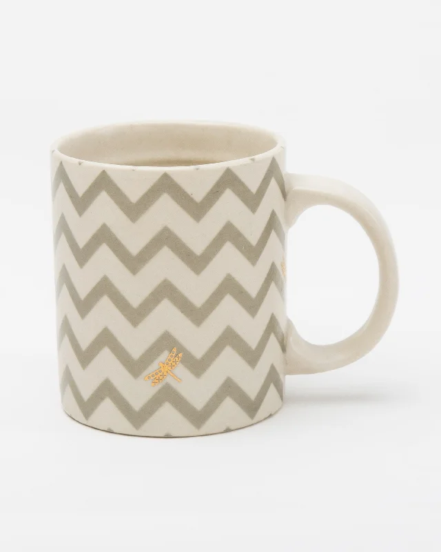 Lily Pond Chevron Mug