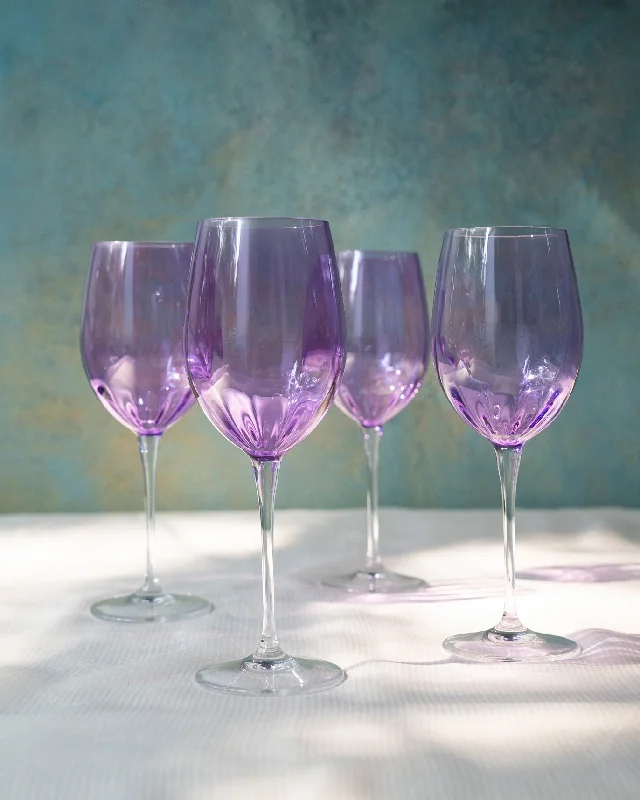 Marina Red Wine Glass (Set of 4) - Purple