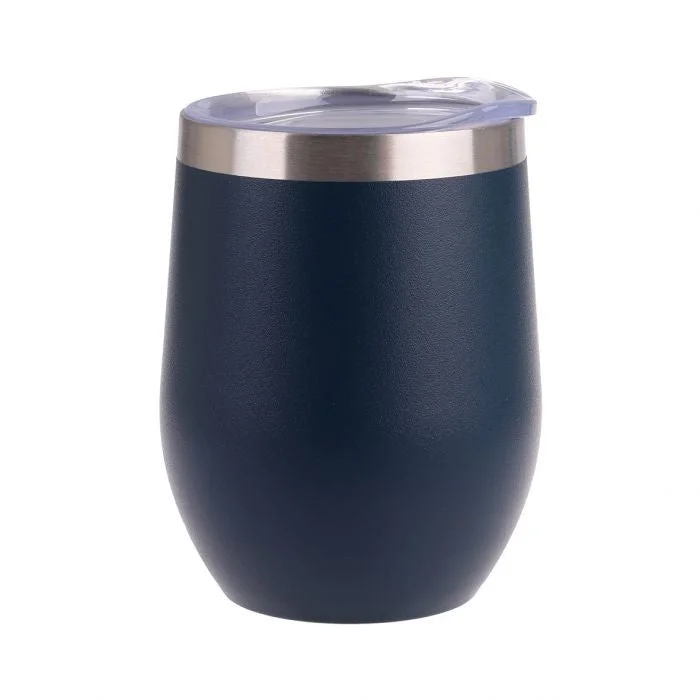 Oasis Stainless Steel Double Wall Insulated Wine Tumbler 330ml - Matte Navy