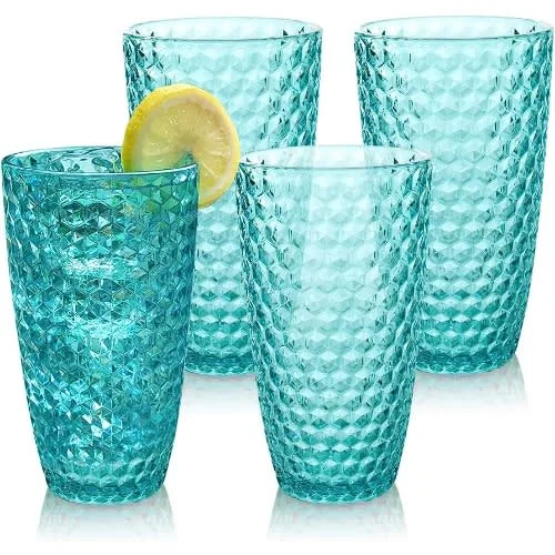 Shabby Chic 4 Piece Acrylic Indoor - Outdoor Tumbler - 19oz - 562ml